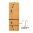 Folha de Porta Madeira de Giro ou Correr Direito|Esquerdo Marrom 210x92cm Sarrafeada Lisa Pinhal Portas